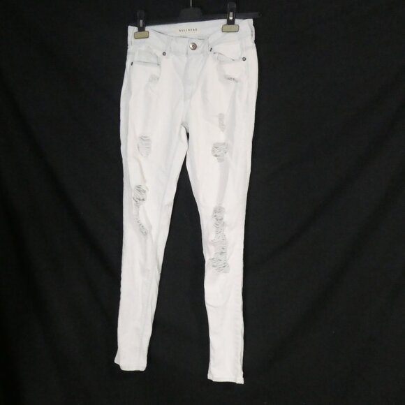 BULLHEAD DENIM CO - High Rise - Skinniest | size 3 | Light Blue Distressed Denim - Picture 1 of 16